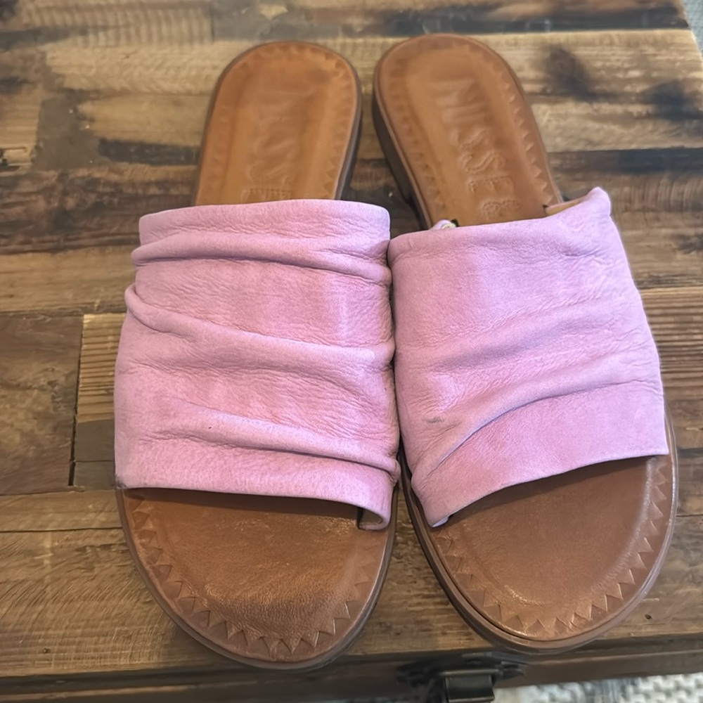 Musse & Cloud Pink and Brown Sandals Size 8